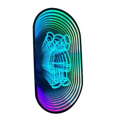 Habitación de dormitorio personalizado Infinity Mirror Signos de neón para señalización electrónica delicada
