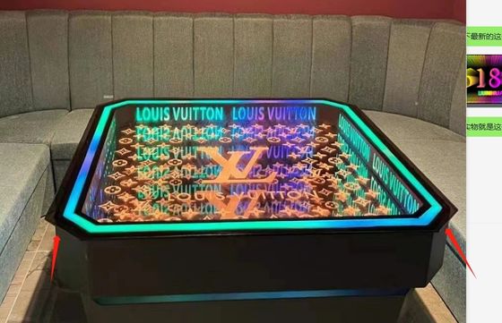 Luces de neón espejo infinito espejo abismo diseño personalizado para la fiesta decoración del hogar en el interior