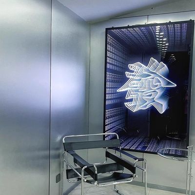 Placa de espejo acrílico RGB personalizada letras de palabras de luz de neón para signos electrónicos de espejo ilimitados