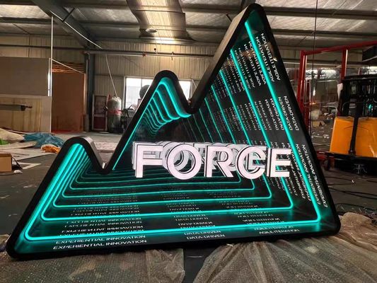 Mini LED y luces de neón espejo infinito letras de luz acrílica con fijación de tornillo