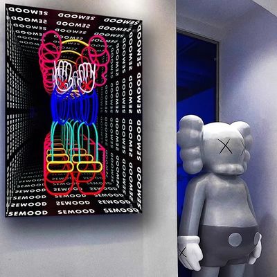 Decoración de interiores Espejo LED Iluminación luminosa personalizada para diseños personalizados Espejo ilimitado