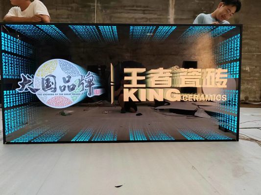 Decoración de interiores Espejo LED Iluminación luminosa personalizada para diseños personalizados Espejo ilimitado
